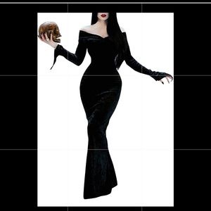 Morticia Adams Halloween Costume.